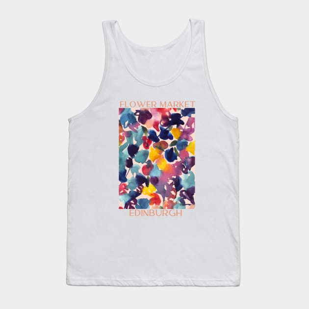 Abstract Flower Market Illustration 33 Tank Top by gusstvaraonica